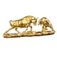 thumbnail image 2 of Escultura De Animales Figura De Vaca Esculturas De Vaca Modernas Para Estante Estantes De Mesa Dorado 28x8x11.5cm, 2 of 5