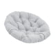 thumbnail image 5 of Cojín De Asiento Acolchado Redondo De 50 Cm, Cojín Para Silla Con Forma De Huevo, Accesorio Para Habitaciones Familiares, Color Gris Claro, 5 of 5