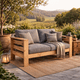 thumbnail image 3 of Sillón Terraza Madera de Pino Rústica 2 Cuerpos + Cojín de Asiento + Cojín de Respaldo, 3 of 3