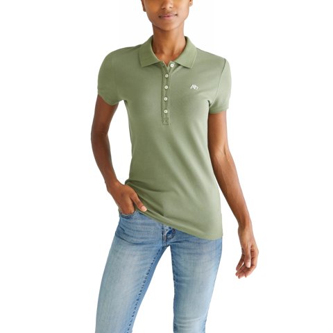Aeropostale - Polo Aéropostale Aero Solid A87 Para Mujer - Xs