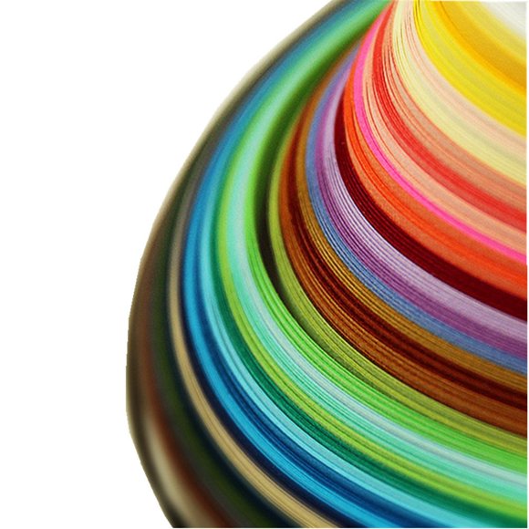 Tiras de papel para quilling IMISNO 1040 piezas 26 colores 38 cm