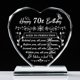thumbnail image 1 of Regalo de 70 cumpleaños con forma de corazón de cristal QIANRUNA para mujeres y hombres, 1 of 6