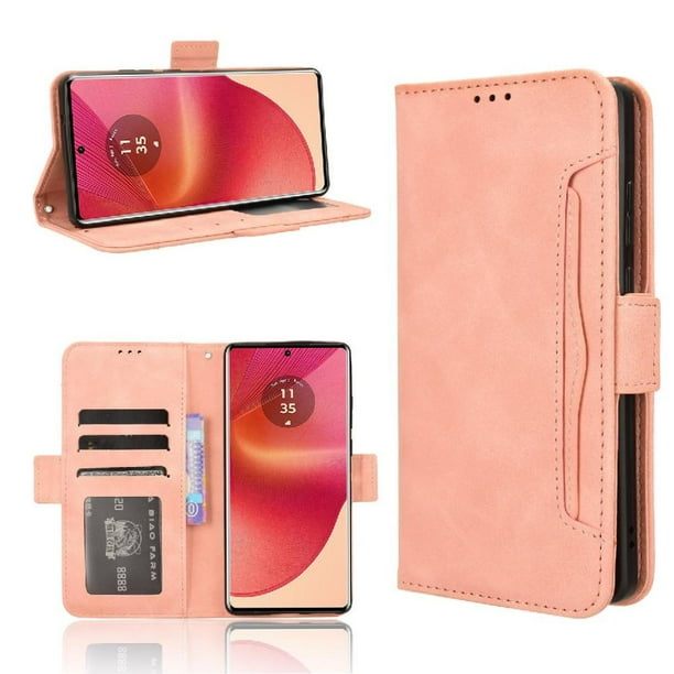 Funda Tipo Billetera FOXDOCK para Motorola Edge 50 Fusion 5G – Tapa Flip con Tarjetero