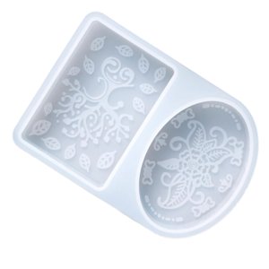 Magideal - De Silicona Para Jabón Con De Flores De Las Regiones Occidentales, Hecho En Hogar Para Jabón, Artesanía De Forma Ovalada Rectangular