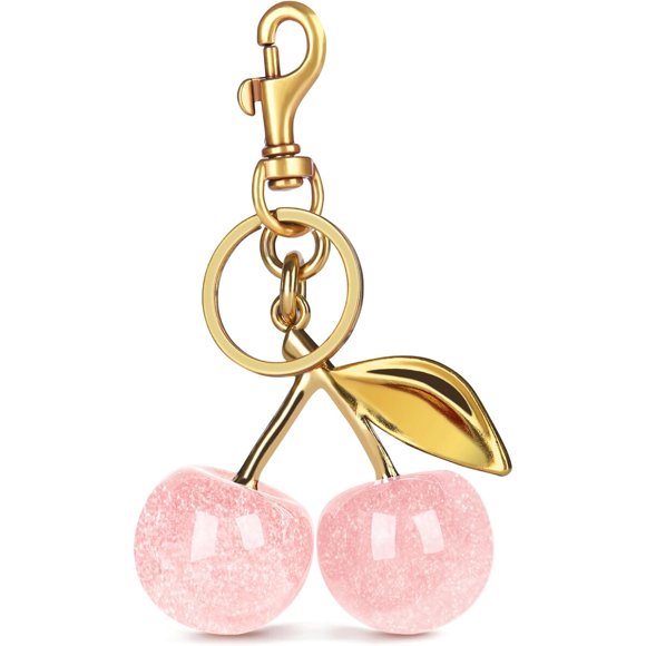 Colgante para bolso OVRUNS Cereza Resina Brillante