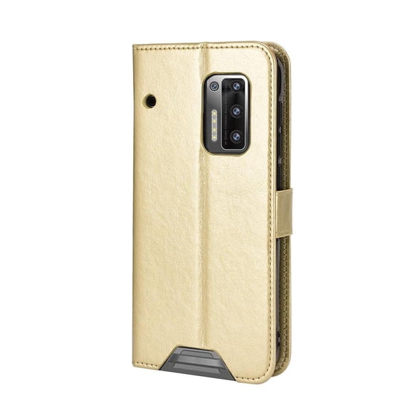 Funda tipo libro para Doogee S97 Pro, cartera todo‑en‑uno, funda multifuncional con tarjetero y correa de muñeca desmontable