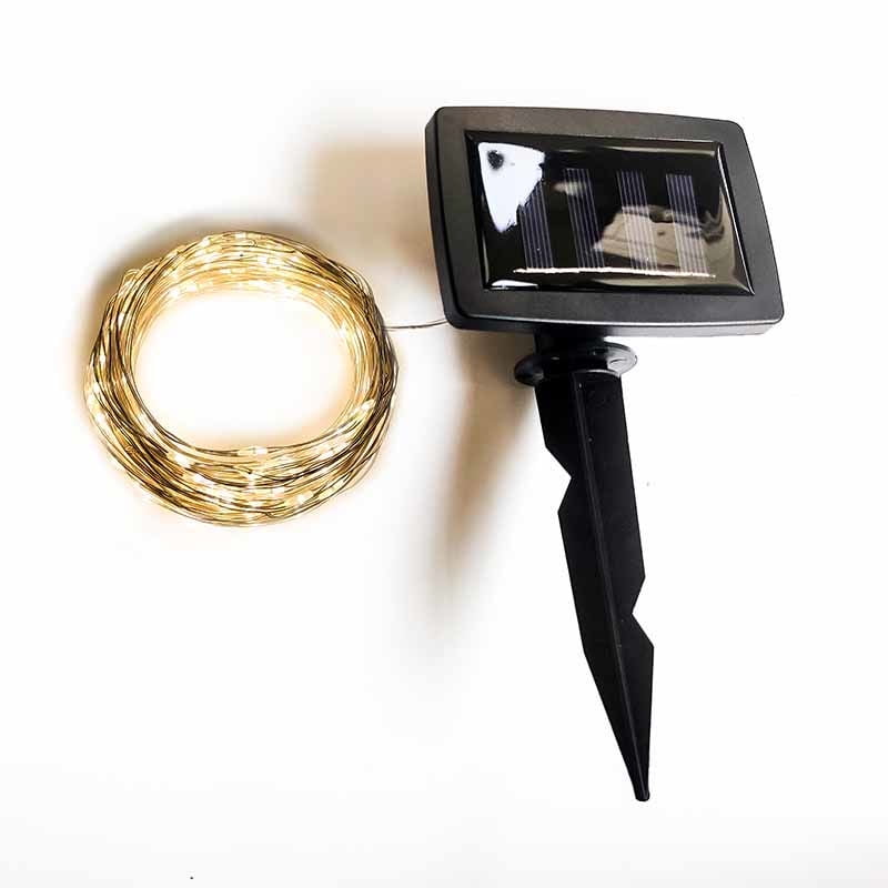 Guirnalda 100 Luces Pequeñas Solares Expert Gardener
