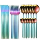 thumbnail image 1 of Xiao Hua Juego de Cubiertos de Acero Inoxidable de 24 Piezas (6 Personas), Juego Completo de Tenedores, Cuchillos, Cucharas, Cucharaditas, Juego de Utensilios de Cocina, Adecuado para Cenas y, 1 of 3