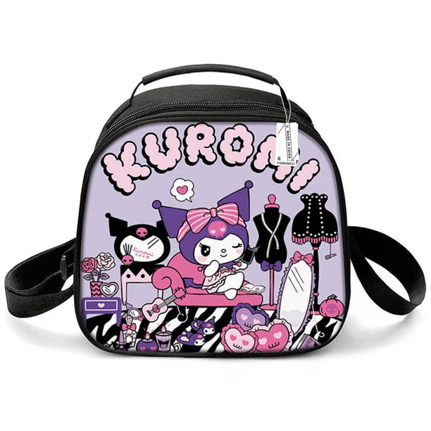 Cartoon cute portable lunch bag for primary and secondary school students Kuromi Kuromi children's ice bag insulation bag