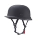 thumbnail image 4 of Motorcycle Half Casco para adultos de cara abierta cómoda diseño retro de casco de ciclismo de estilo alemán para helicóptero de scooter de crucero Negro mate, 4 of 5