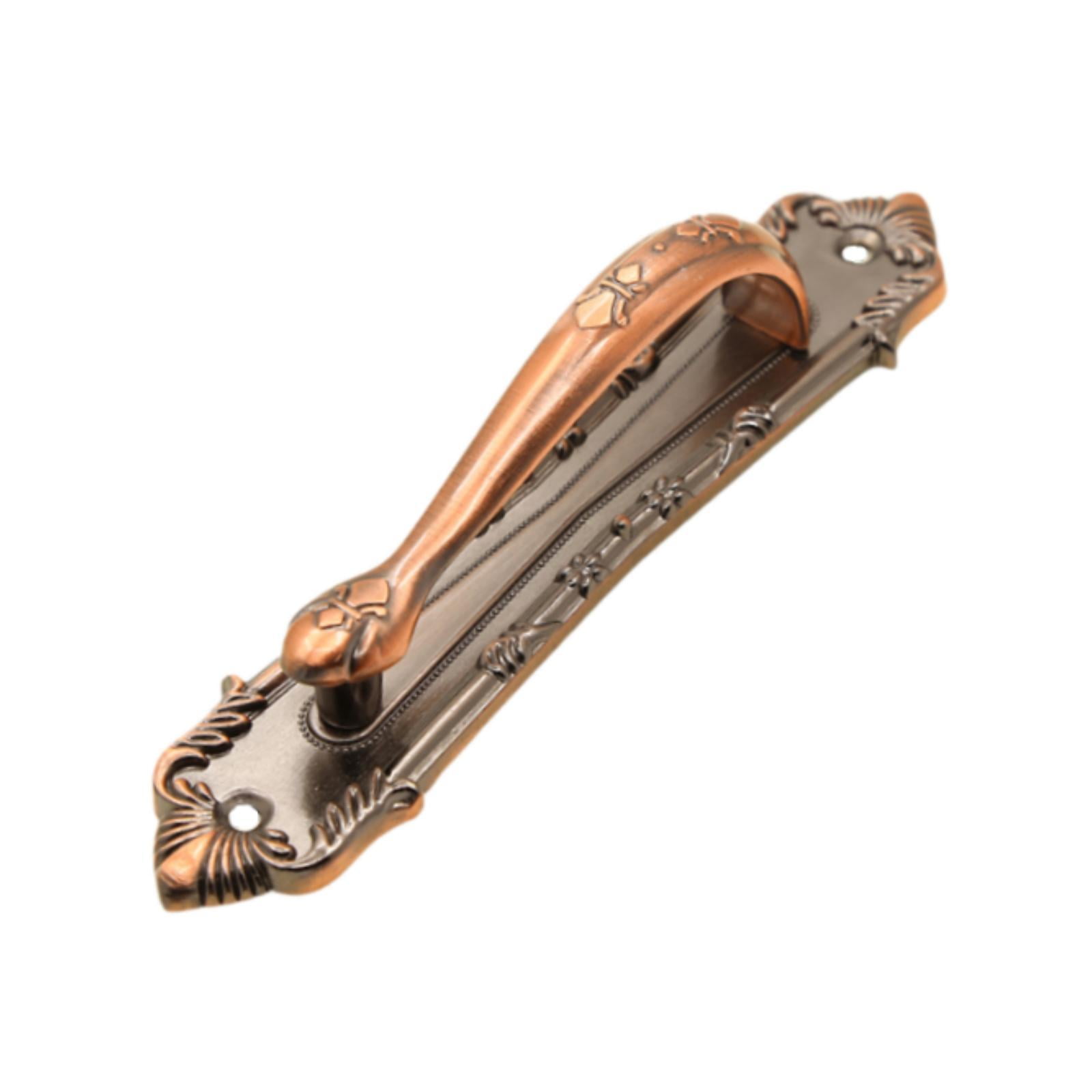 Bothyi - Tirador Para Puerta De Granero, Puerta De Jardín, Exterior, Interior, Hogar, Cobertizo, Armario, Tirador De Bronce Rojo