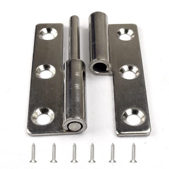 Bisagras Xcyroiiy de acero inoxidable de 3" para mano izquierda, desmontables