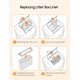 thumbnail image 2 of Forros para cajas de arena para gatos MeoWant MW-SC01/MW-SC02/MW-LR01, 20 unidades, 2 of 7