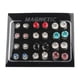 thumbnail image 2 of 12 Pares Tamaño Mezclado Multi-color Cristal Rhinestone Pendientes Magnéticos Strije, 2 of 3