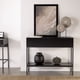 thumbnail image 2 of Mesa Arrimo Relan Mueble Recibidor Con 2 Cajones y Estante Color Negro, 2 of 9