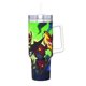 thumbnail image 2 of Gurren Lagann Vaso aislado de acero inoxidable con asa, diseño temático, regalo para familia, amigos y fans; incluye pajita y encaja en el portavasos estándar, 40 oz, 2 of 6