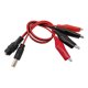 thumbnail image 1 of 2X Clip de Caimán a Alimentación DC Macho Hembra Conector de Enchufe Adaptador DC 5.5 X 2.1mm Clips de Cocodrilo Cables de Prueba 25cm, 1 of 8