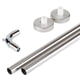 thumbnail image 1 of Set Tubo Cromado 19 Mm Angular 80 X 80 Cm C/Codo + Flanche, 1 of 2