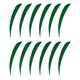 thumbnail image 2 of 12 piezas 3 pulgadas tiro con arco flecha pavo plumas fletchings paletas verde oscuro, 2 of 5