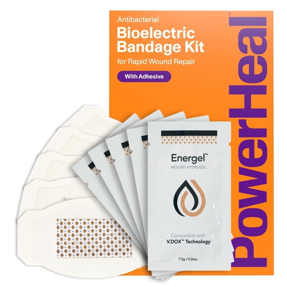Kit de vendaje bioeléctrico PowerHeal para el cuidado de heridas, paquete de 5