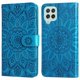 thumbnail image 3 of Funda tipo cartera FOXDOCK para Samsung Galaxy A22 4G , diseño girasol en relieve, cuero PU, cierre magnético, soporte y tarjetero, 3 of 5