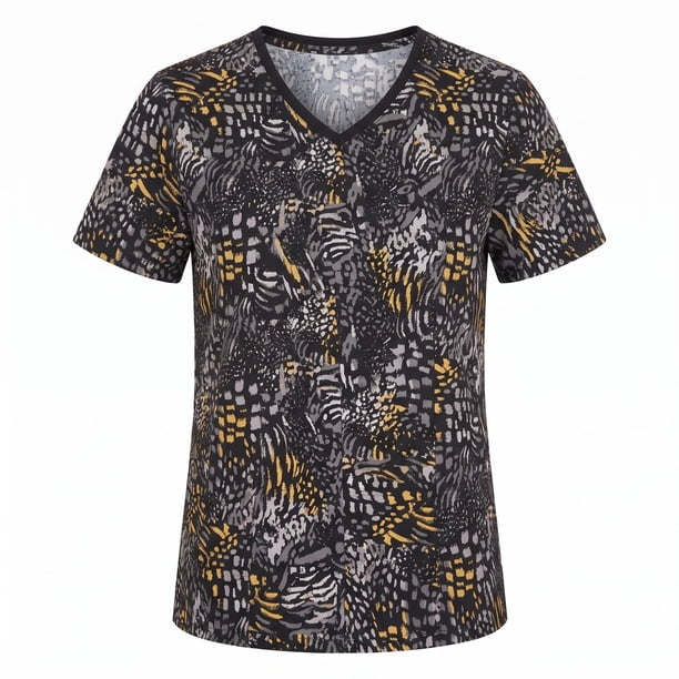 Delantal Mujer tela elasticada estampada