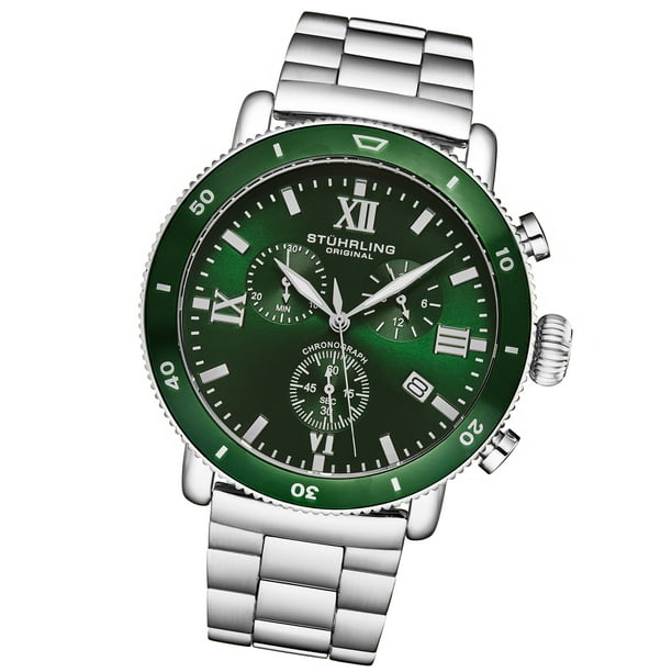 Cronógrafo de Cuarzo Stuhrling Original Quartz Chrono Green para