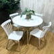 thumbnail image 3 of Comedor Mesa Redonda Equiz 100cm Blanca + 4 Sillas Windsor Blanca, 3 of 8
