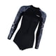 thumbnail image 2 of Traje De Neopreno Corto Para Mujer, Traje De Ba?o Resistente Al Agua Con Cremallera Frontal, Ropa De Playa, Negro XXL, 2 of 5
