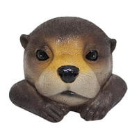 Magideal - Decoración De Cabeza De Nutria Flotante Para Estanque, Accesorios Para Cabeza De Nutria Realistas, Accesorios Para Piscina, Adorno, Decoración De Cabe