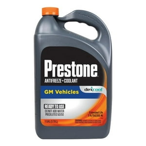 Anticongelante Y Refrigerante Prestone Dexcool 3.8L 50/50 Mezcla Precisa Naranja