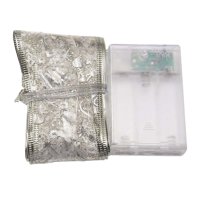 Ioensy - Luces Led De Cinta Para Árbol De Navidad, Iluminación Navideña Led Diy Para Puerta, Habitación, 1M, 10 Luces Argent