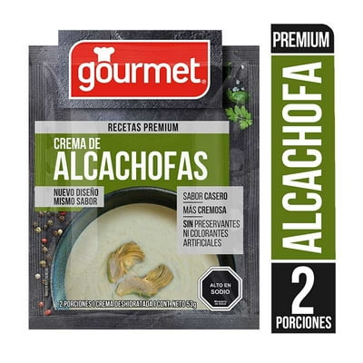 Crema De Alcachofas Premium (2 Porciones) Sobre 53 G Gourmet