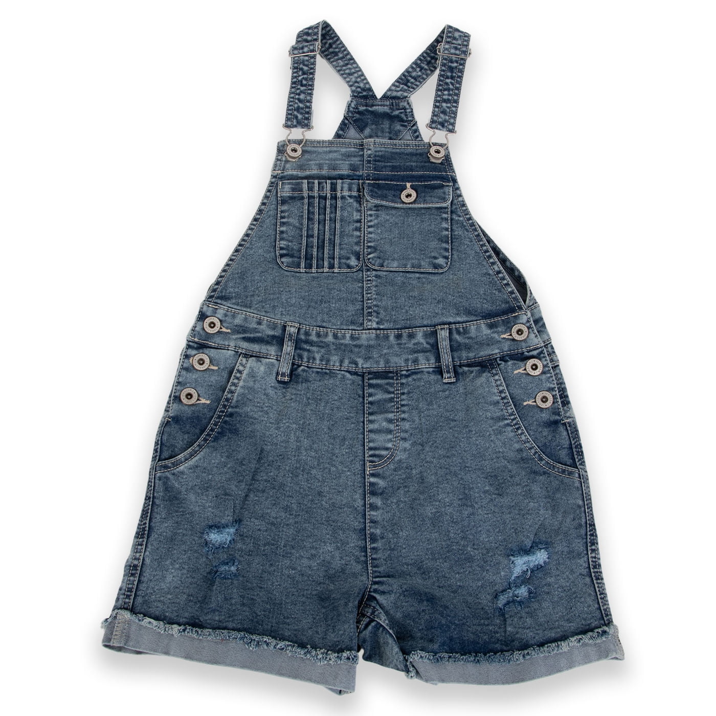 Jardinera Niña Denim Pillin