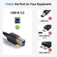 thumbnail image 3 of Cable USB-C a USB-B Cable Matters 1 m Negro 5 Gbps, 3 of 7