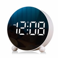 Xusx111 - Reloj De Alarma Digital, Reloj De Alarma De Pantalla Led Hd, Reloj De Mesa Simple, Reloj De Escritorio Electrónico, Alarmas Dobles, 3 Brillo Ajustable Para Dormitorio, Oficina, Mesa