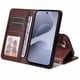 thumbnail image 4 of Funda Billetera para Infinix Hot 60i 4G con Porta Tarjetas y Soporte Ajustable Marrón, 4 of 6