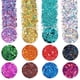 thumbnail image 1 of Set de purpurina Licool Craft, holográfico, grueso, 12 colores, 1 of 8