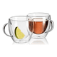 thumbnail image 4 of Set De 2 Tazas De Vidrio Doble Pared Para Café Té 80ml, 4 of 6