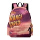 thumbnail image 1 of Mundo Extraño-theme Backpack, Campus style schoolbag Bookbag with Adjustable Shoulder Straps And Large Zip Compartment, Unisex Travel Bags.42x30x15cm, 1 of 6
