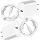thumbnail image 1 of Cargador wabklove USB C de 20 W tipo C de pared con cable de 6 pies para iPhone, 1 of 7