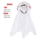 thumbnail image 4 of Cintillo Rosas Blancas Con Velo / Decoración Halloween 2025, 4 of 5