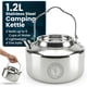 thumbnail image 1 of Tetera Camping 10 TO 6 PICKS 1.2L Acero Inoxidable Outdoor, 1 of 3
