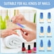 thumbnail image 5 of Lima de uñas de acero inoxidable con estuche de cuero, de doble cara, para hombres y mujeres., 5 of 5