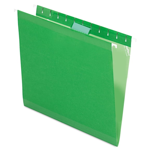 Pendaflex Carpeta colgante reforzada tamaño carta verde brillante 25 unidades