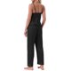 thumbnail image 3 of INSPIRE CHIC Conjunto de Ropa de Dormir de Satén para Mujeres 2 Piezas Cami Espagueti Sin Mangas Conjunto de Pijamas Sedosos con Pantalones Largos L Negro, 3 of 6