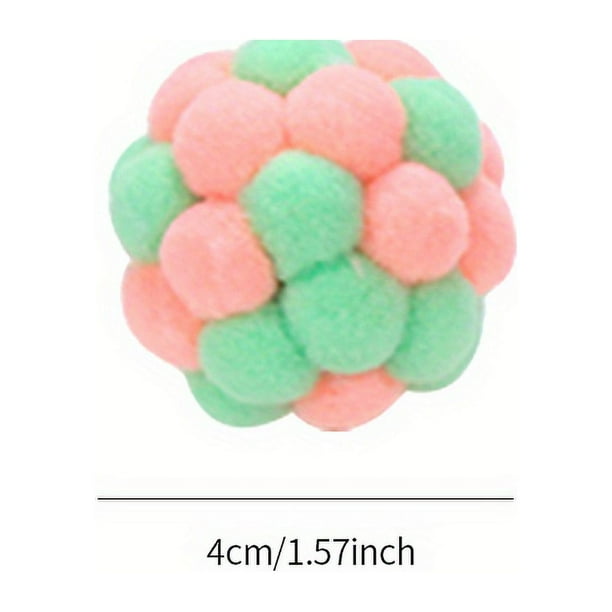 Interactive Colorful Bouncy Balls Cat Toys Playing Pet Supplies Funny Chewing Toy