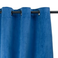 Masel - Cortina Argollas New Velvet 1.40 X 2.20 Azul