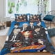 thumbnail image 2 of Renacida Conjunto de sábanas temático, trío de piezas, cómodo y amigable con la piel, diseño único, regalo de decoración para el hogar para familiares, amigos y fans, 90 cm * 190 cm, 2 of 6