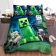 thumbnail image 1 of Minecraft Monster Illustration Bedding Set: Duvet Cover & Bed Spread3-Piece Bedding Set (1 Duvet Cover + 2 Pillow Shams), 1 of 4